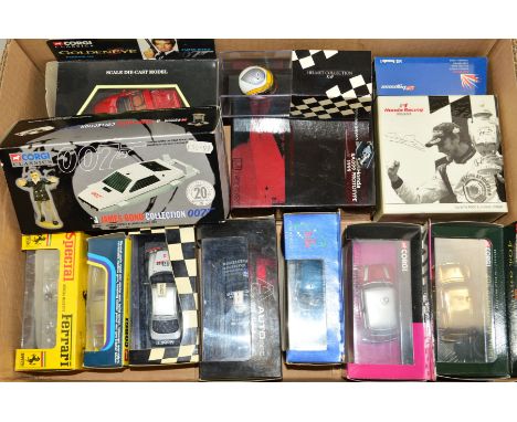 A QUANTITY OF ASSORTED BOXED MODERN DIECAST VEHICLES, to include Minichamps 1/43 scale Honda RAD99 prototype Formula 1 car an