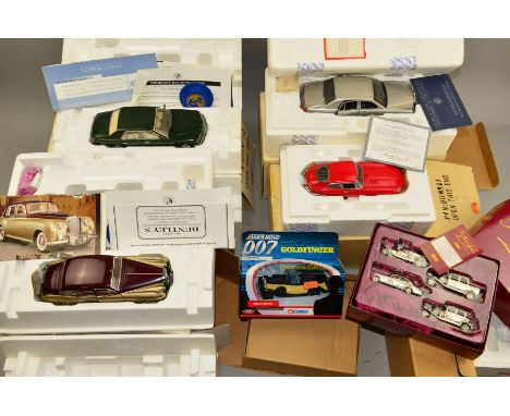 A COLLECTION OF FRANKLIN MINT DIECAST CAR MODELS, 1/24 scale Bentley S (1955) with additional items still sealed in original 