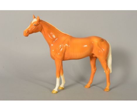 A BESWICK HORSE, 'Large Racehorse' No 1564, palomino 