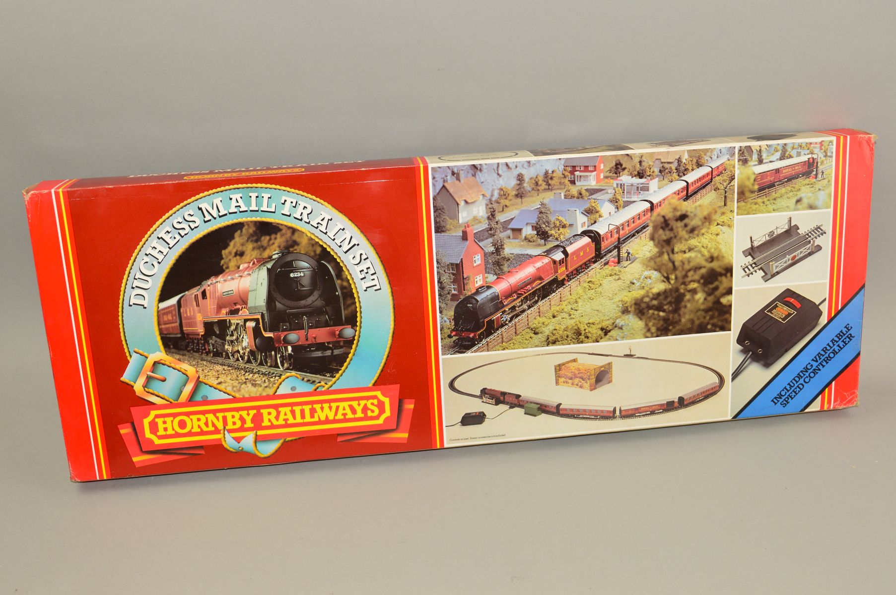 A BOXED HORNBY RAILWAYS OO GAUGE L.M.S. DUCHESS MAIL TRAIN SET, No.R542