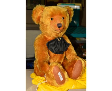 A LARGE LIMITED EDITION DEANS RAG BOOK CO LTD TEDDY BEAR, 'Marcus' No 65/1500, with growler, fully jointed, height 56cm 