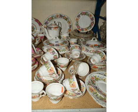 PARAGON 'COUNTRY LANE' (SECONDS) TEA/DINNERWARES, to include coffee/tea pot, two tureens, oval platter, milk jug, cream jug, 