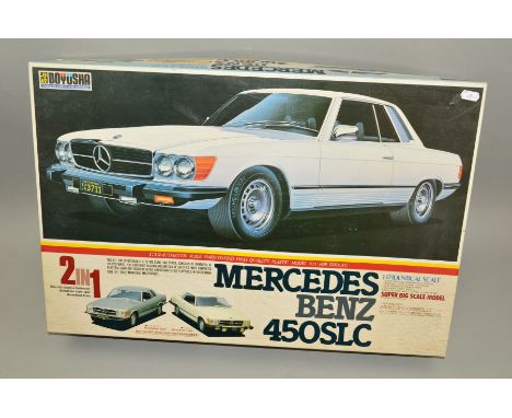 A BOXED DOYUSHA MERCEDES-BENZ 450SLC PLASTIC CONSTRUCTION KIT, No.D.B.S.-1-6000, 1:12 scale kit which enables you to build ei