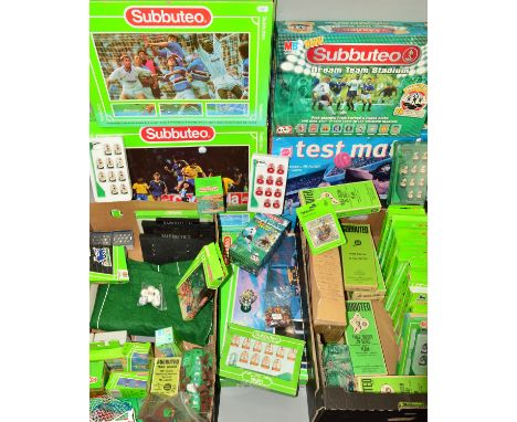 A QUANTITY OF BOXED AND UNBOXED SUBBUTEO SETS, TEAMS AND ACCESSORIES, etc, mainly 1980's and later, to include boxed sets No.