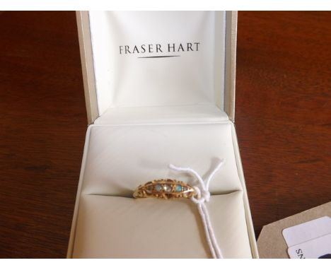 VINTAGE 18CT GOLD OPAL AND DIAMOND RING 2.7GRMS SIZE"Q" EST[£60-£80]