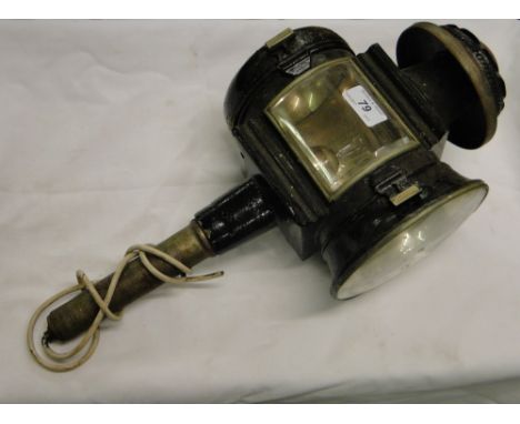 A Victorian coach lamp converted to electricity