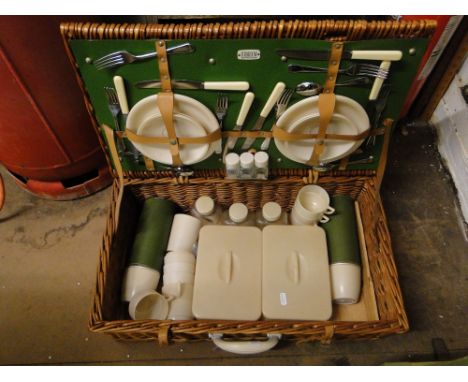 A Sirram wicker cased picnic set