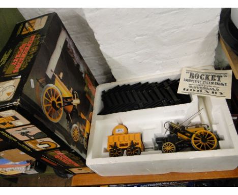 A boxed Hornby Stephenson's Rocket steam engine