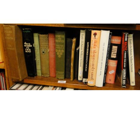 Various hardback reference books including "Myths of Babylon & Assyria", "Henry VIII & his Wives", First World War books & bo