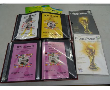 Complete run of all 64 Germany World Cup 2006 football programmes including all group games, knock out games and final plus a