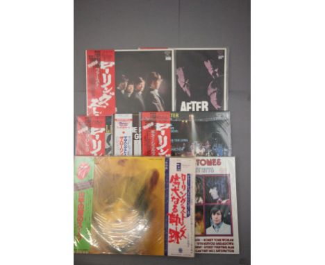 Vinyl - Rolling Stones - An excellent collection of 8 lps Japanese pressings consisting of Rolling Stones, Aftermath, Rolling