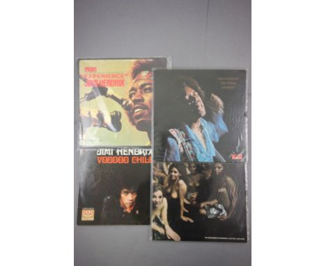 Vinyl - Jimi Hendrix - 4 LP's to include Voodoo Chile (Karussell label), Electric Ladyland (Polydor), Hendrix in the West (Po