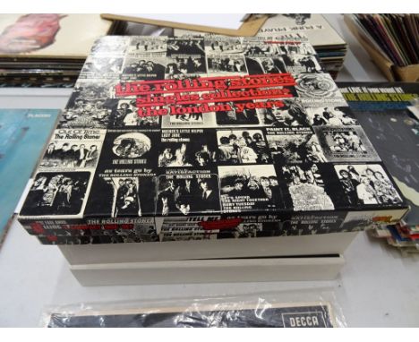 The Rolling Stones - Four CD box sets The London Years singles collection x 2, The Mick Taylor Years and 1975 onwards overall