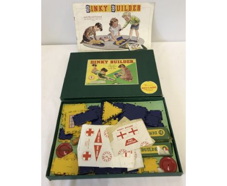 A c1950's Meccano Dinky Builder set No.1 With Instruction leaflet. 
