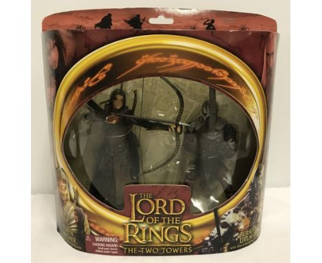 A boxed set of The Lord Of The Rings, The Two Towers figures. Elven Archer and Berserker Uruk-Hai. 