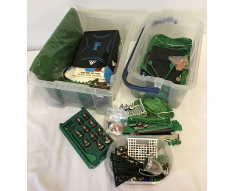 2 boxes of assorted loose Subbuteo players and accessories.  