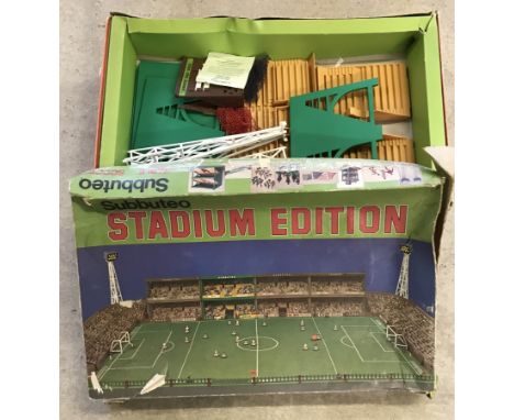 A boxed Stadium edition Subbuteo Table Soccer set.  