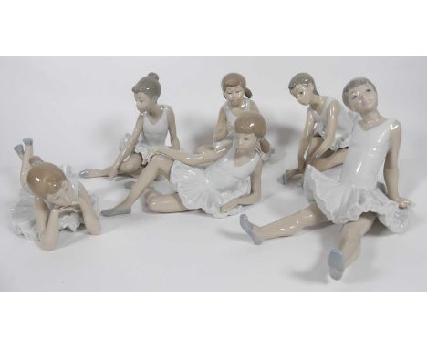 Six Nao ballerina figures