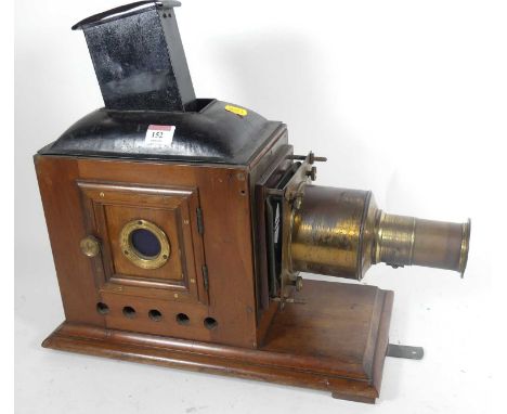 A magic lantern slide projector