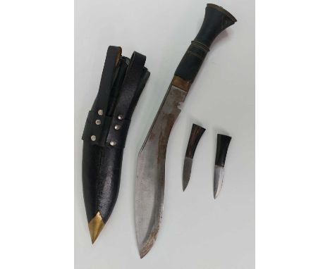 A kukri knife in sheath