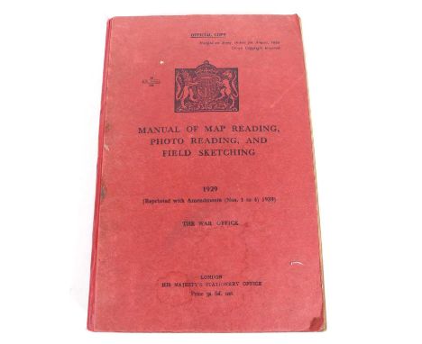 A Manual of Map reading, Photo reading and Field sketching, published by The War Office, 1929