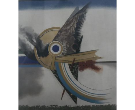 Tuvia Beeri, Israeli, (1929), aquatint and etching abstract composition, signed, edition 61/95. H.53.5 W.48.5cm 