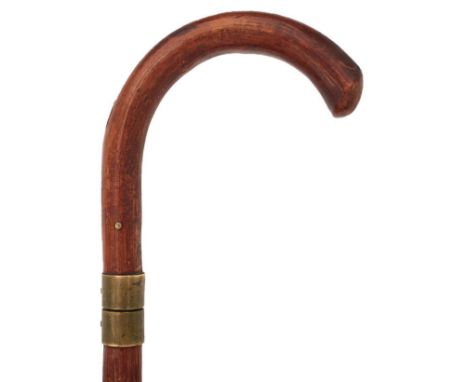 A ROBERT MOLE CUSTOMS OFFICIAL'S SWORD OR RUMMAGE STICK, 75cm tapering square section blade stamped R. MOLE, characteristic b