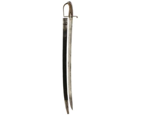 A 1788 PATTERN NCO'S SWORD, 87cm slightly curved triple fullered blade by Woolley, regulation steel hilt with D-shaped knuckl