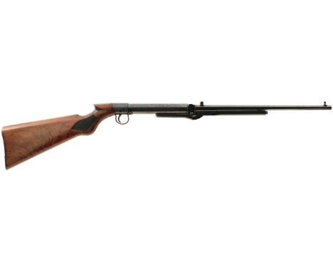 AN ANTIQUE .177 CALIBRE BSA UNDERLEVER LIGHT AIR RIFLE, 17.25inch barrel, the top of the reservoir etched with the BSA STANDA