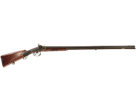 A SCARCE 20-BORE DOUBLE BARRELLED DETONATING MECHANISM PERCUSSION SPORTING GUN,&nbsp;BY I H GERLIN IN ITZEHOE, 31.75inch sigh