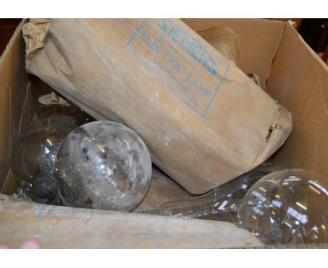 Vintage Technology - Electricity - a large light bulb, the Siemens Gas Filled Electric lamp, 29cm high; others, similar