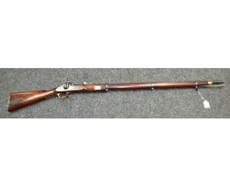 A Snider-Enfield Model 1861 Mk.II replica percussion musket, 99cm barrel with long range ladder sight, three bands, walnut st