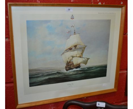 The Golden Hind, a print, by Robert Taylor
