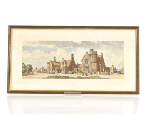 Leonard Russell Squirrell, railway print "Stowmarket Station"
