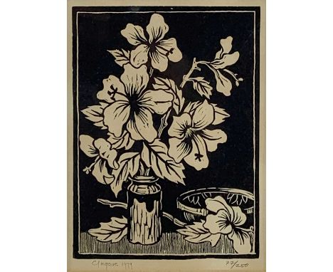 GREGOIRE BOONZAIER (South African, 1909-2005) limited edition (77/250) woodcut print - dated 1979, signed, 22 x 15cmsProvenan
