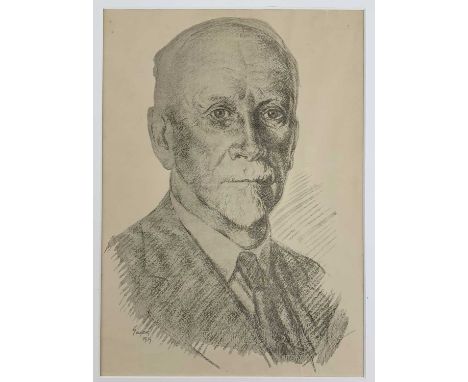 GREGOIRE JOHANNES BOONZAIER (South African, 1909-2005) lithograph - General Smuts, head and shoulders portrait of a gentleman