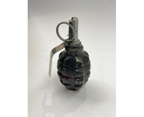 A Russian "Pineapple" training grenade, inert
