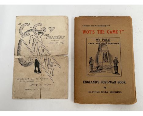 'WOT's THE GAME?' England's post-war book by ex-private Billy Muggins, limited edition 158/300, a polemic about the unfair tr