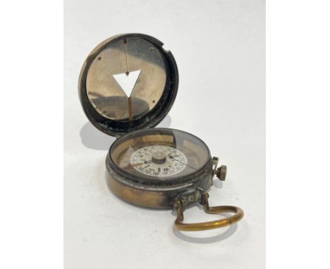 A WWI Sampson Mordan &amp; Co. 1918 dated marching compass, serial number 7261