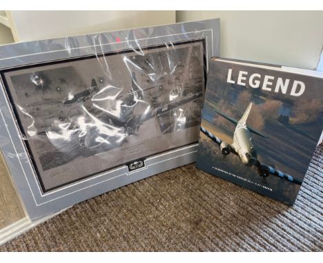 A Richard Taylor 'Rendezvous with Destiny' print, signed by the artist, Douglas DC-3 Dakota theme, together with a single vol