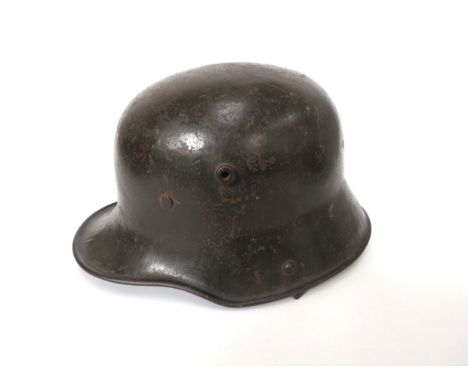 An Imperial German M16 helmet, with part of original liner intact, no visible markings