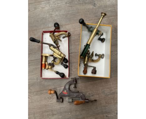 A quantity of shotgun tools including cartridge loader and capper/de-capper