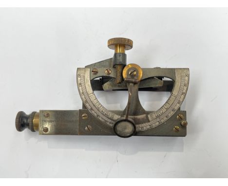 A WWI Troughton &amp; Simms clinometer, stamped IV 2363 1917 with broad arrow