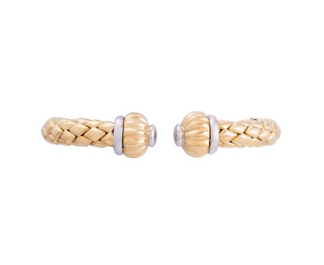 CHIMENTO Armspange, WBW: ca. 8.000 €, Gelbgold/Weißgold 18K, 52 gr, Innenumfang ca. 16,5 cm, neuwertiger Zustand, mit Herstel