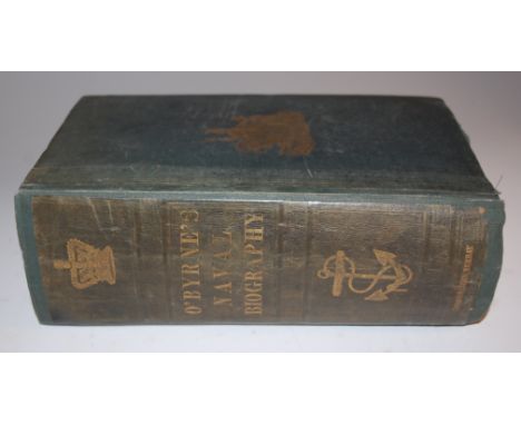 O'BYRNE William R, Naval Biographical Dictionary, London 1849, large 8vo, 1400pp, publisher's cloth, spine re-backed (1) Cond