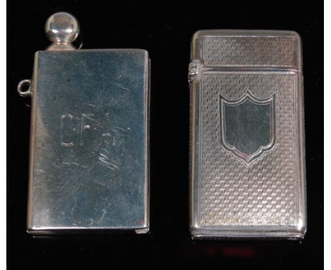 A George V silver striking lighter in the form of a book, bearing the initials CFA, maker Horton & Allday, Birmingham 1928; t