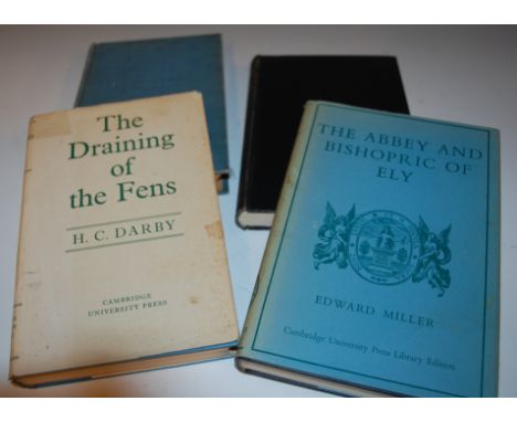 DARBY H.C., The Draining of the Fens, Cambridge 1956, 2nd edition, 8vo, dustwrapper; The Medieval Fenland, 1940; ASTBURY, The