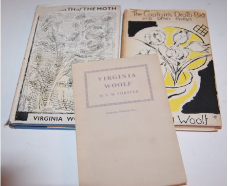 WOOLF Virginia, The Death of the Moth, 1942; Captain's Death Bed, 1950; both Hogarth Press, London, first editions in dustwra