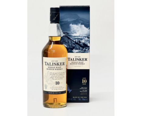 A Talisker Single Malt Scotch Whisky. Aged 10 Years. 70CL. 45.8% Vol.