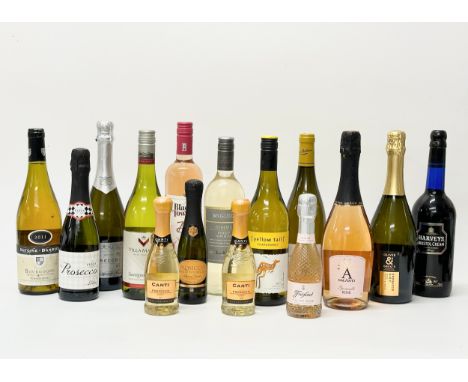 A collection of wine and Prosecco etc